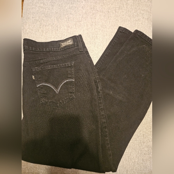 Men's Levi 505 Straight Leg Black Jeans 33x30 - Picture 5 of 8